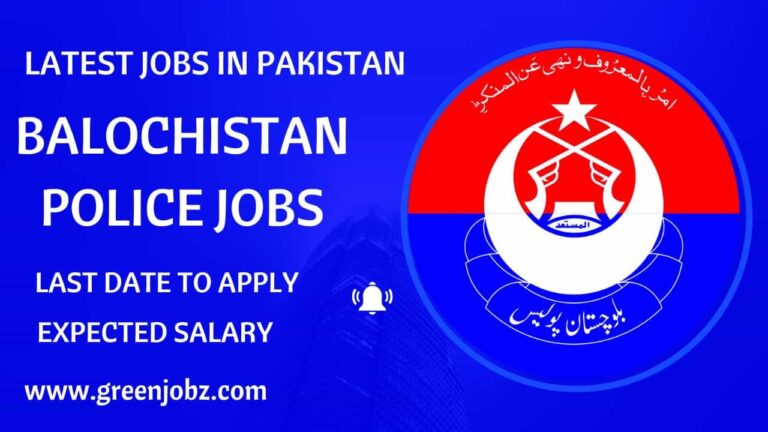 Balochistan Police jobs 2023 – Latest police jobs Online Apply